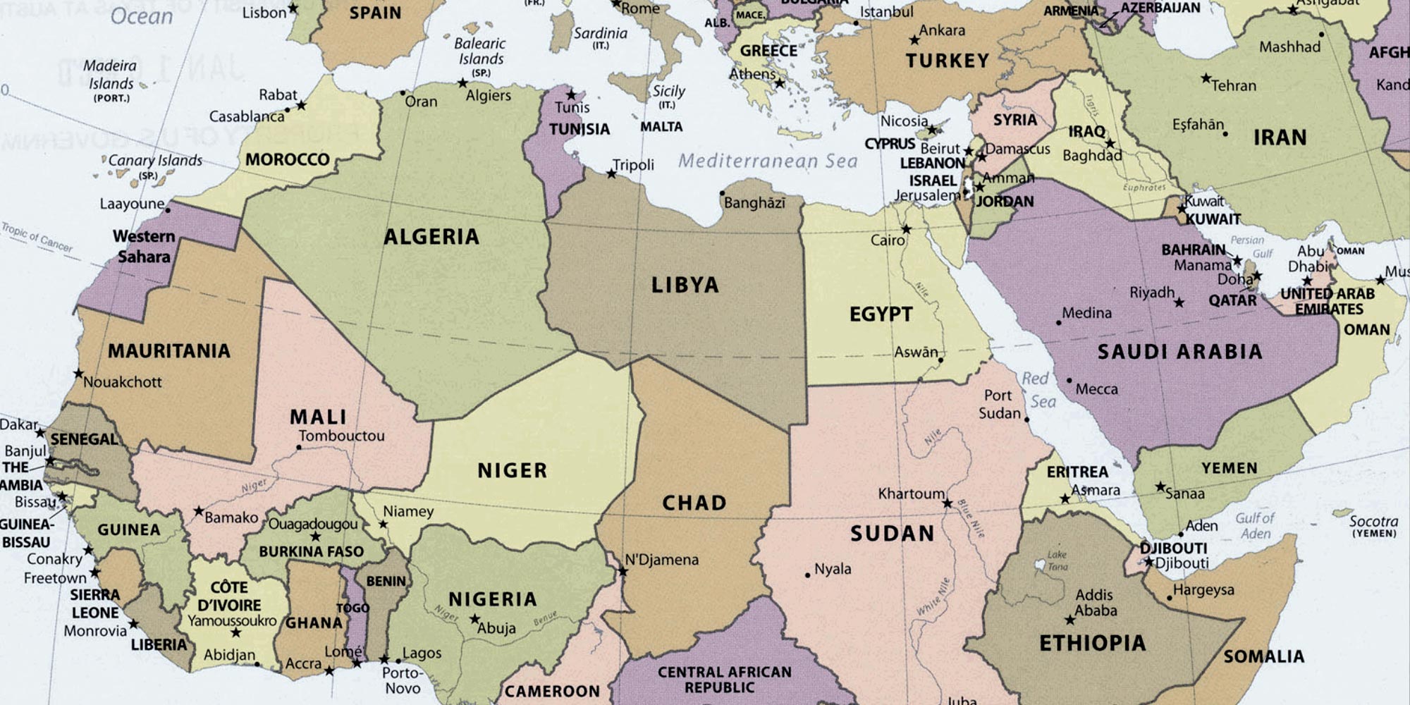 North Africa and Turkey